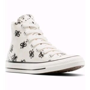 Converse Chuck Taylor All Star High Top Sneaker Egret Black Egret NEW Size W8/M6